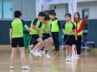 “跳”少年第三届市民运动会第四届跳绳比赛在黄浦区开幕。